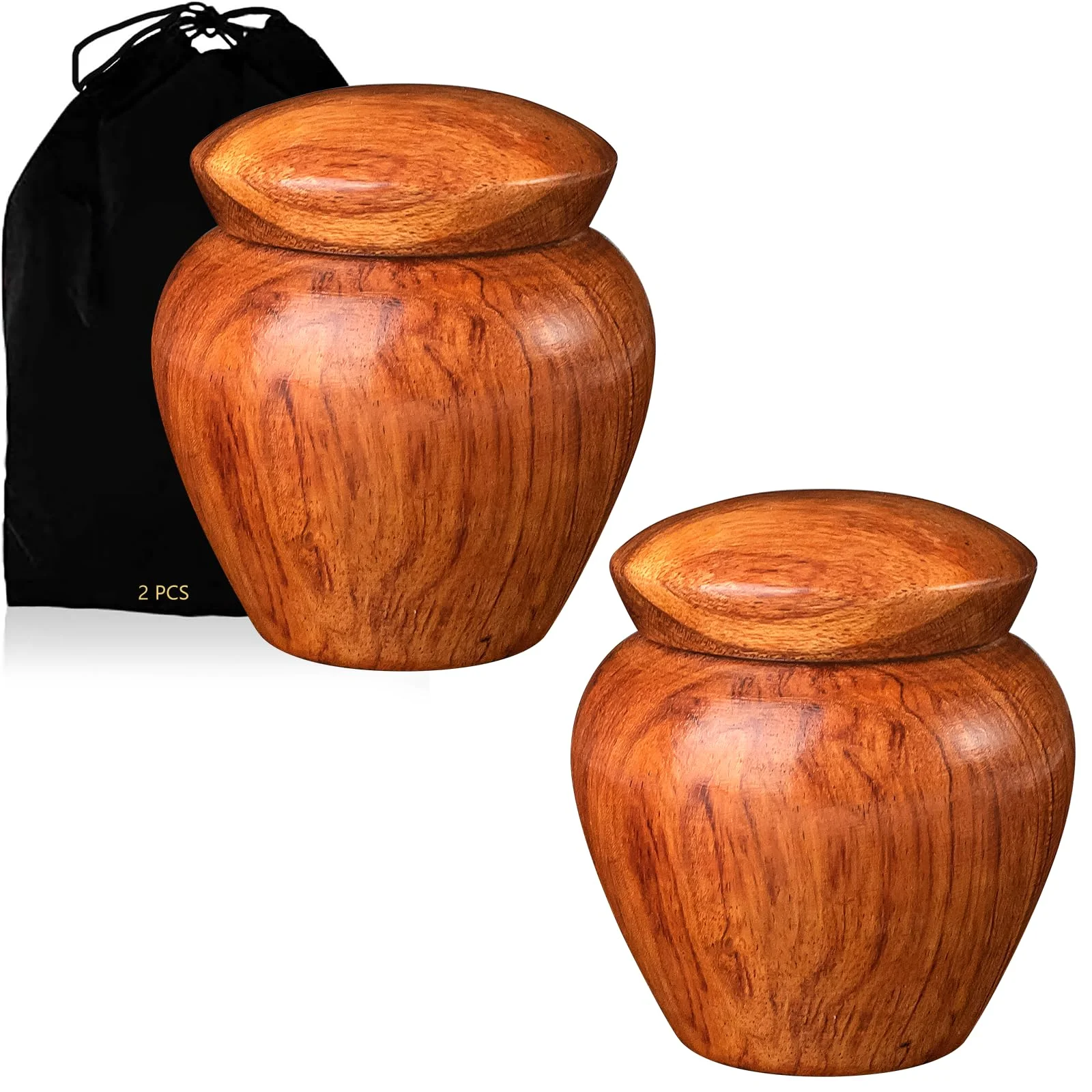 Wooden Small Cremation Keepsake Urn for Pets
